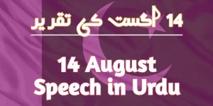 14 august speech in urdu