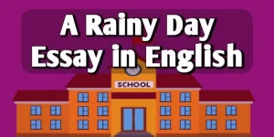 A Rainy Day Essay in English