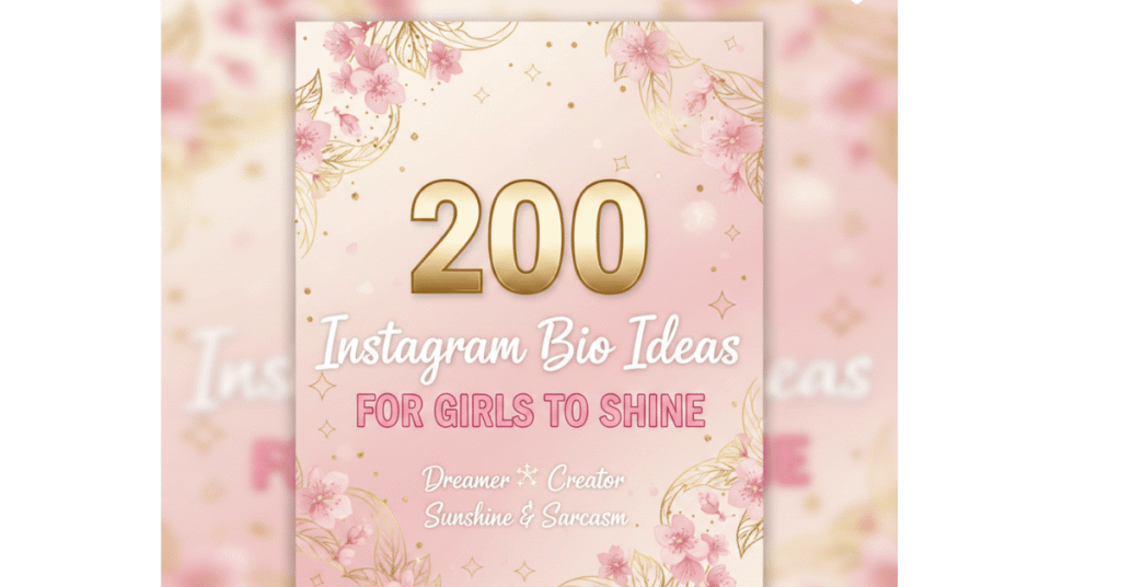200 Instagram Bio Ideas for Girls to Shine