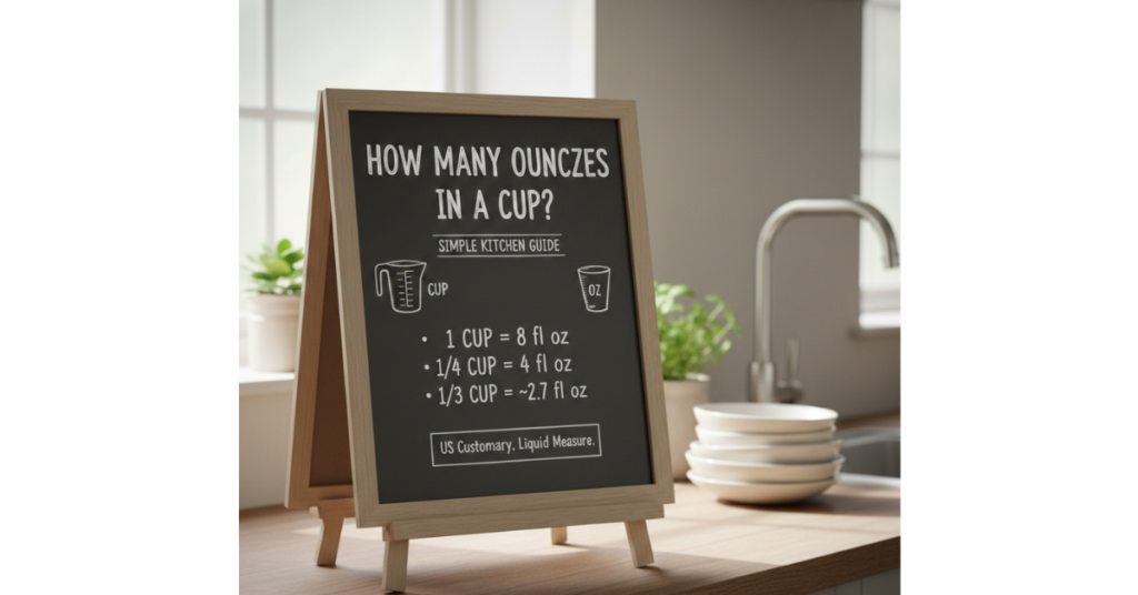 How Many Ounces in a Cup? Simple Kitchen Guide
